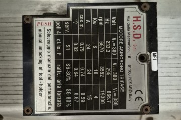 Liquidazione Elettromandrino H.S.D. da 8 kw