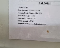 Incollatrice SC2R-1300  costruzioni meccaniche Fin per legno